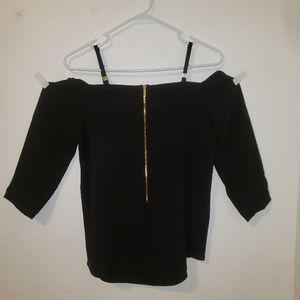 Calvin Klein Black Off Shoulder Tank